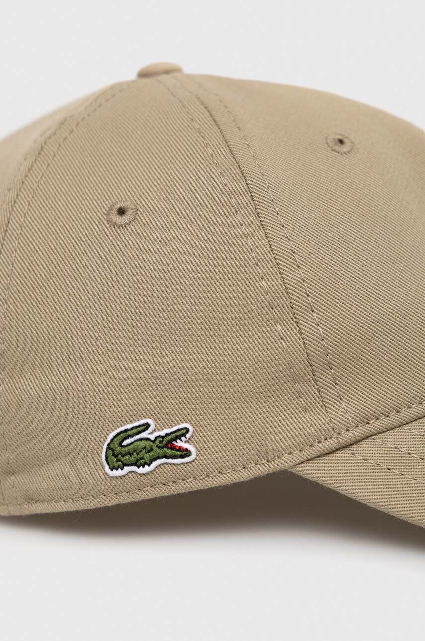 Lacoste șapcă de baseball din bumbac culoarea maro neted RK0440-031 - Pled.ro