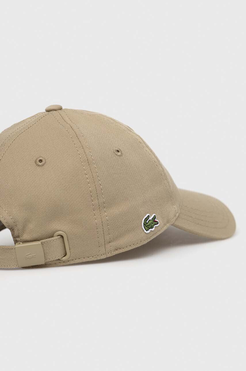 Lacoste șapcă de baseball din bumbac culoarea maro neted RK0440-031 - Pled.ro