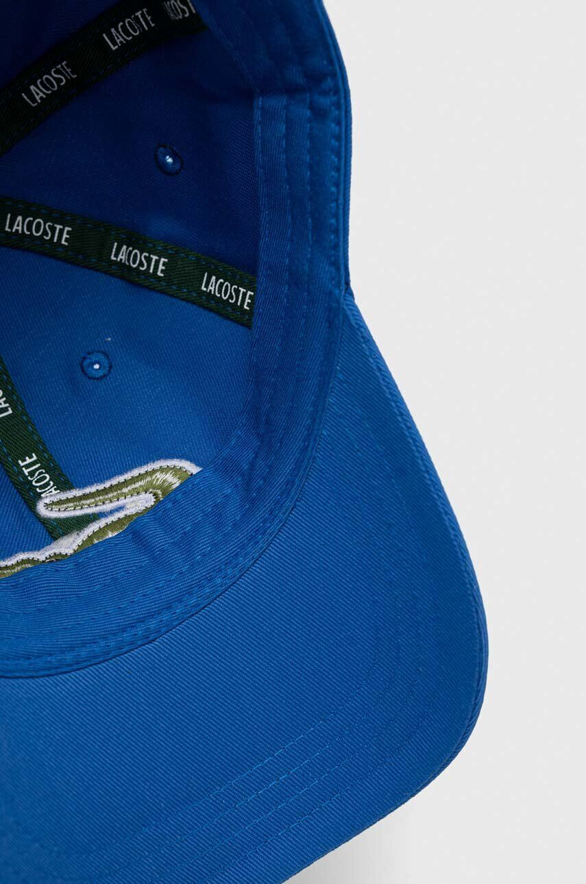 Lacoste șapcă de baseball din bumbac culoarea albastru marin cu imprimeu RK9871-HBP - Pled.ro