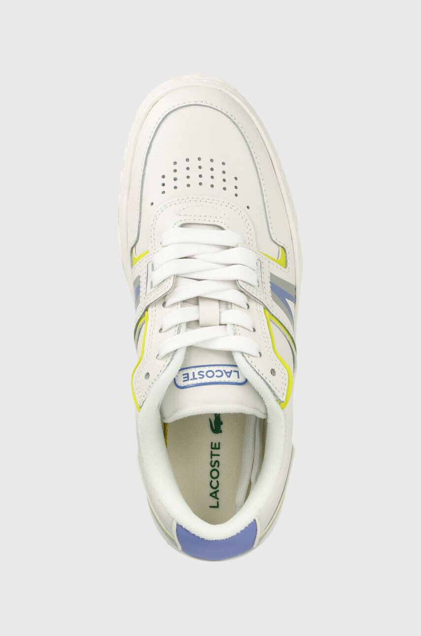 Lacoste sneakers din piele L001 Leather Popped Heel culoarea alb 43SFA0074 - Pled.ro