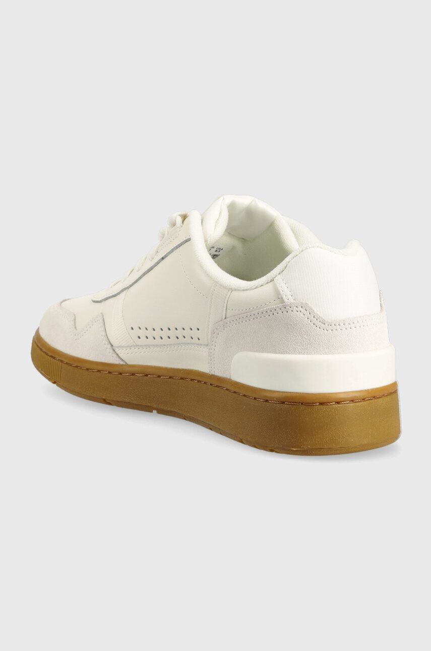 Lacoste sneakers din piele x Netflix T-Clip Leather Trainers culoarea bej 45SMA0134 - Pled.ro