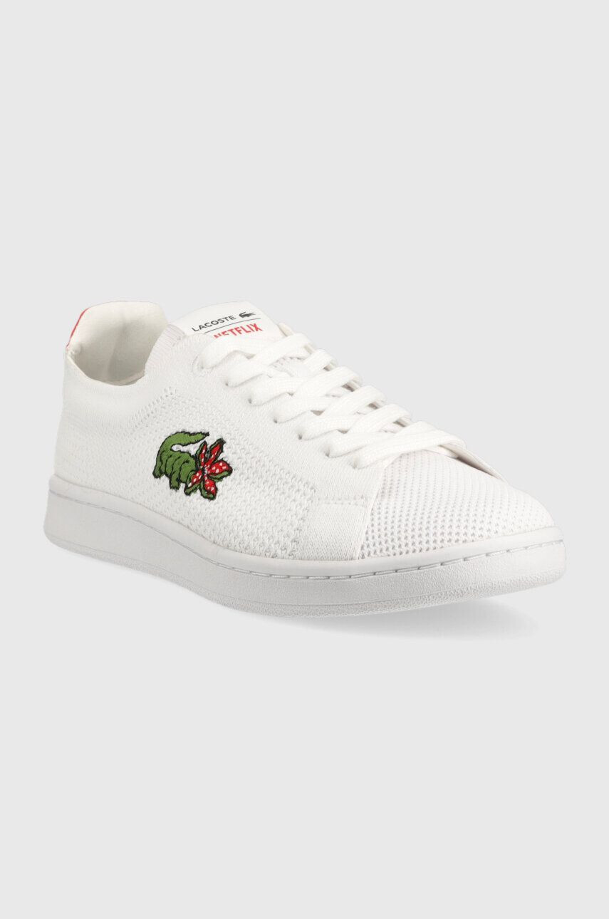 Lacoste sneakers x Stranger Things Carnaby Piquee culoarea alb 45SFA0098 - Pled.ro