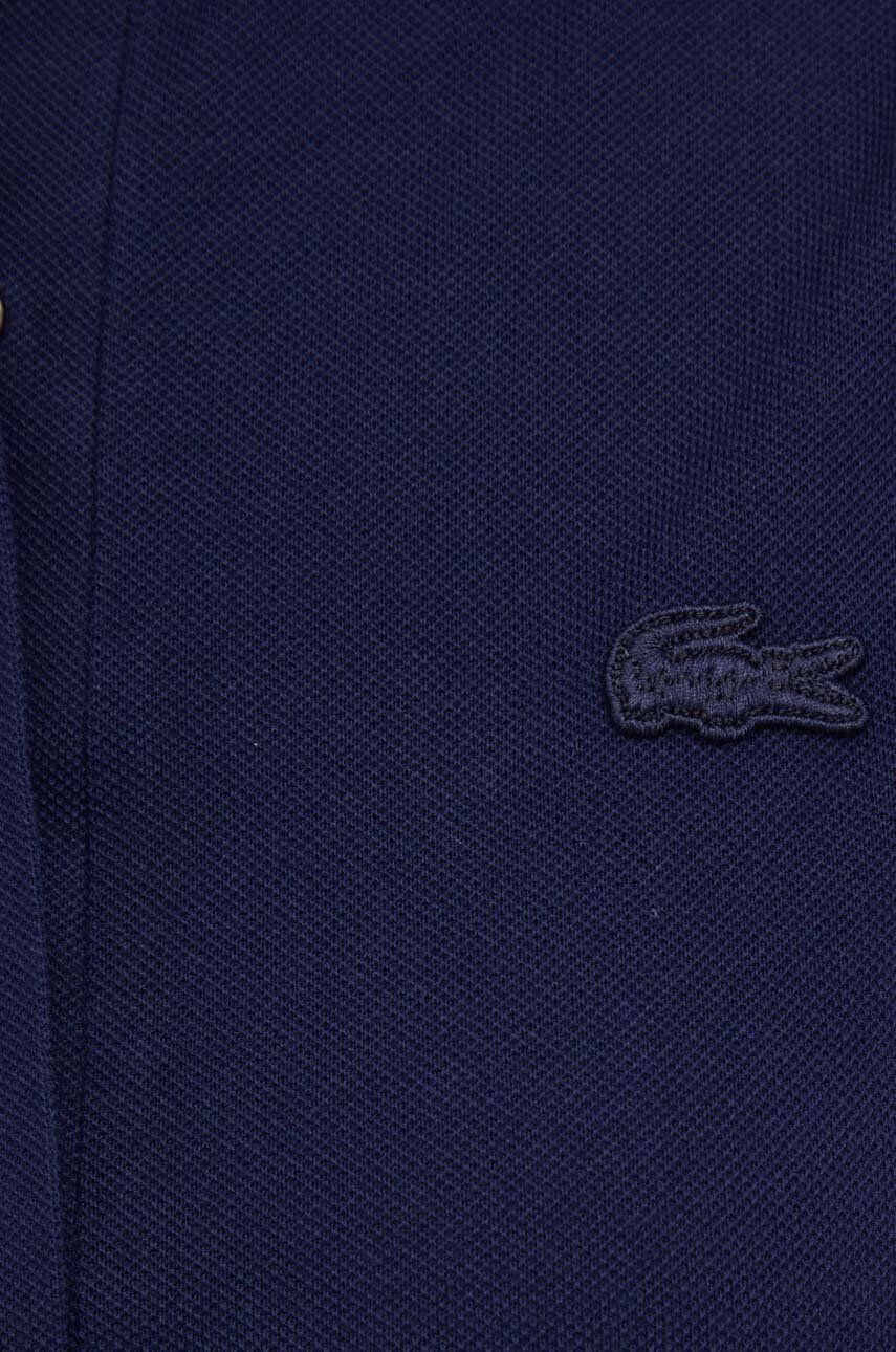 Lacoste top femei culoarea albastru marin cu guler - Pled.ro