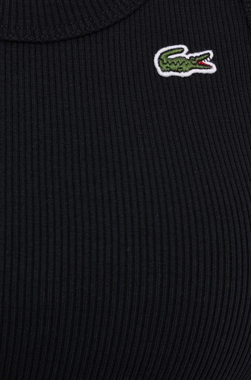 Lacoste top femei culoarea turcoaz cu guler - Pled.ro