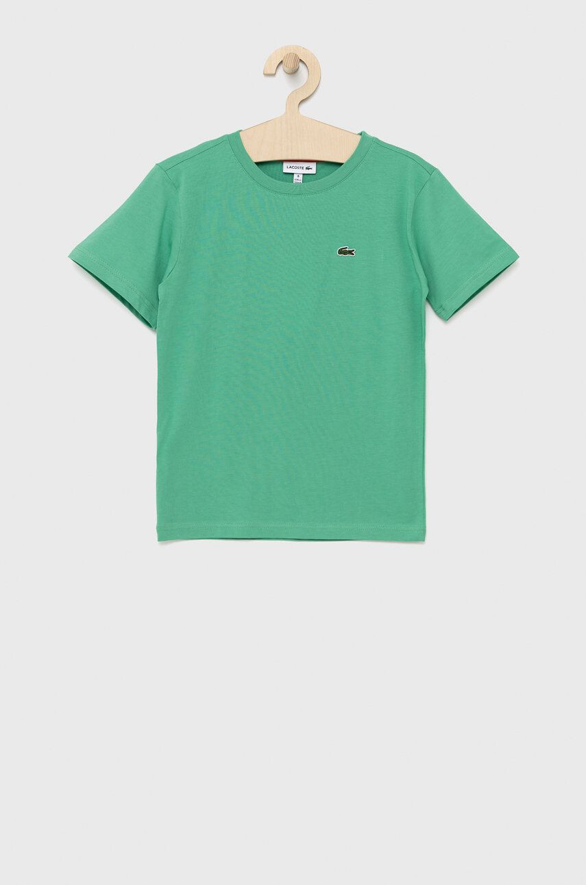 Lacoste tricou de bumbac pentru copii culoarea roz - Pled.ro