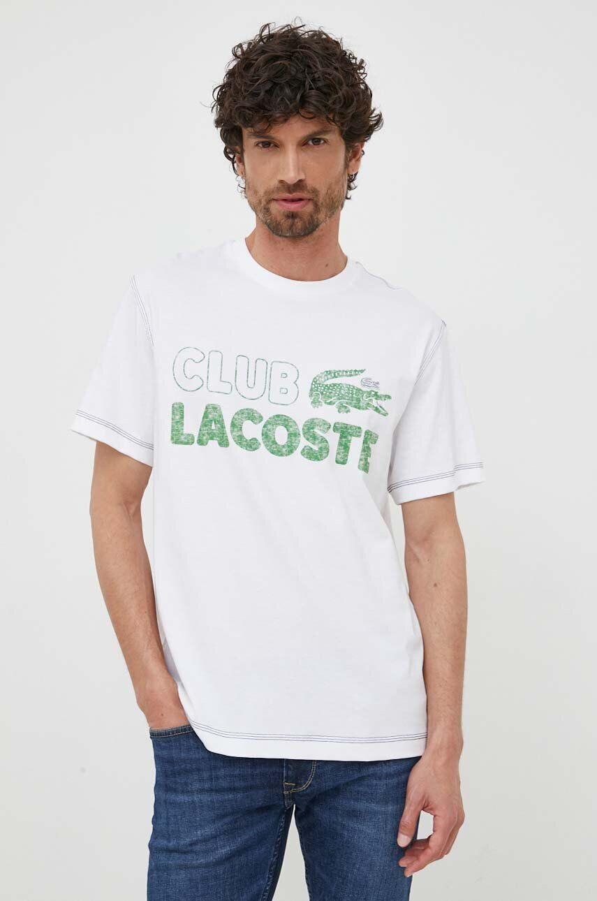 Lacoste tricou din bumbac culoarea verde TF5441-001 - Pled.ro