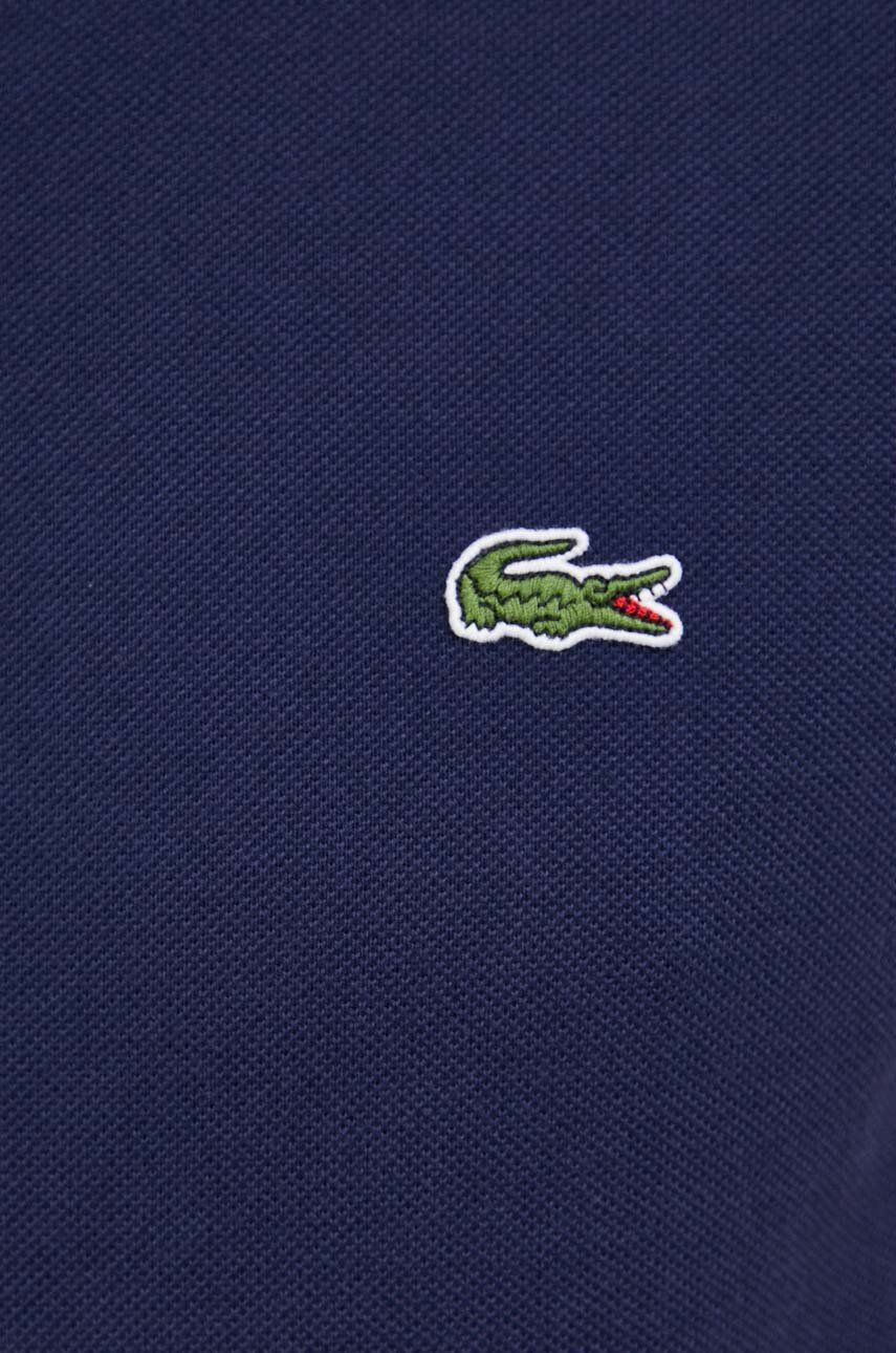 Lacoste polo de bumbac culoarea albastru marin neted PH4012-001 - Pled.ro