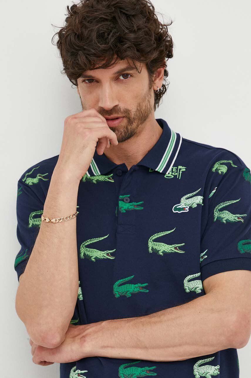 Lacoste tricou polo barbati culoarea albastru marin modelator - Pled.ro