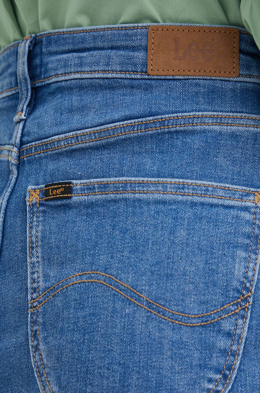 Lee fusta jeans mini creion - Pled.ro