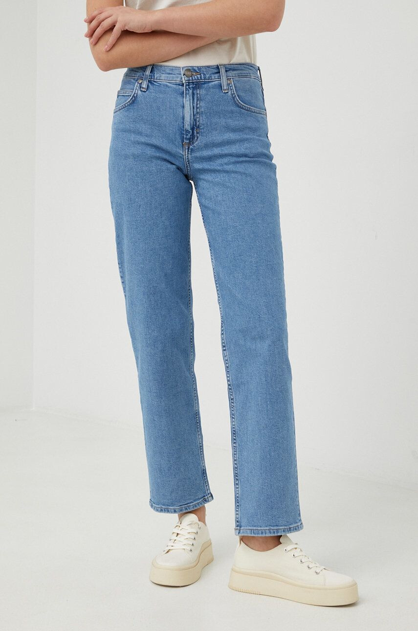 Lee jeansi Jane Partly Cloudy femei medium waist - Pled.ro