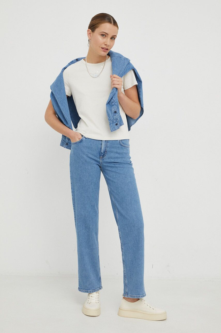 Lee jeansi Jane Partly Cloudy femei medium waist - Pled.ro