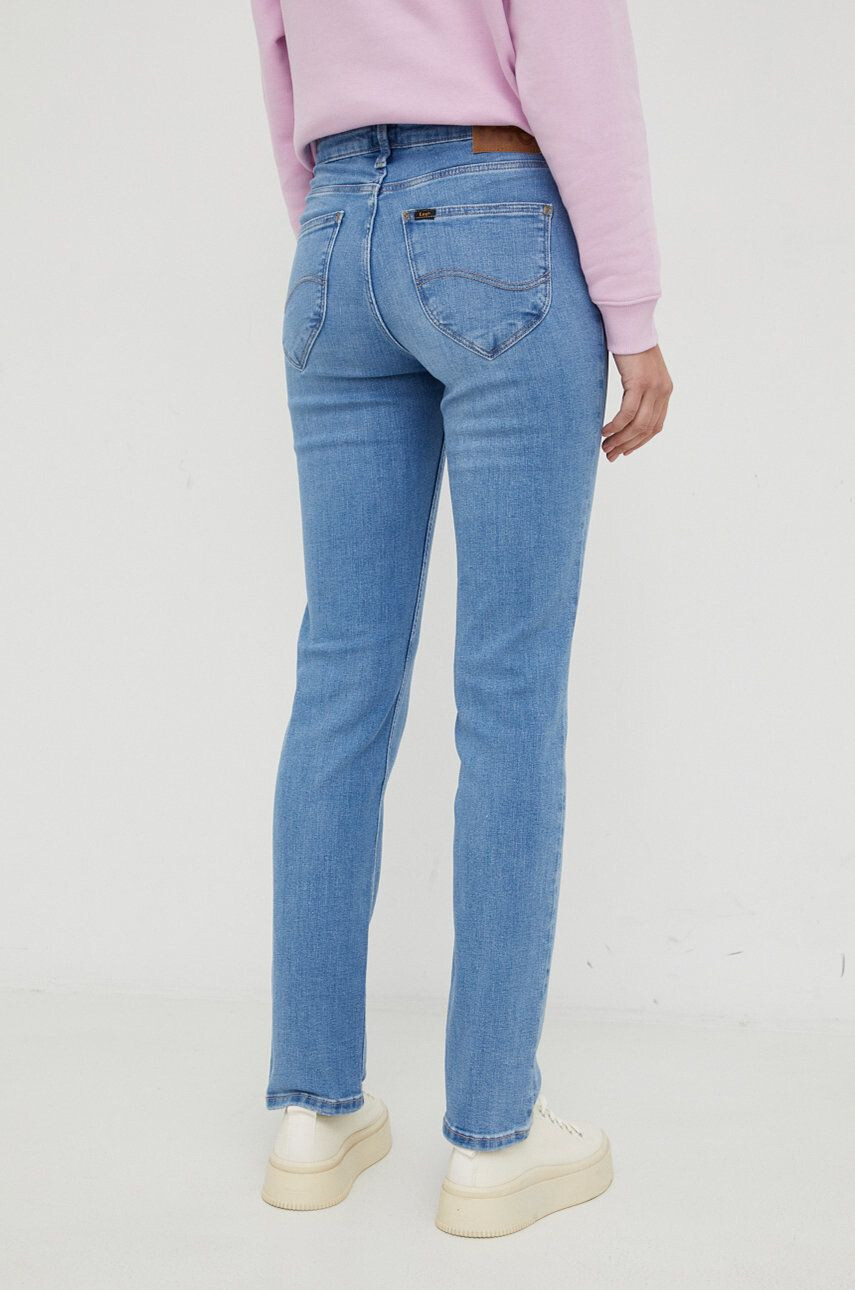 Lee jeansi Marion Straight Partly Cloudy femei medium waist - Pled.ro