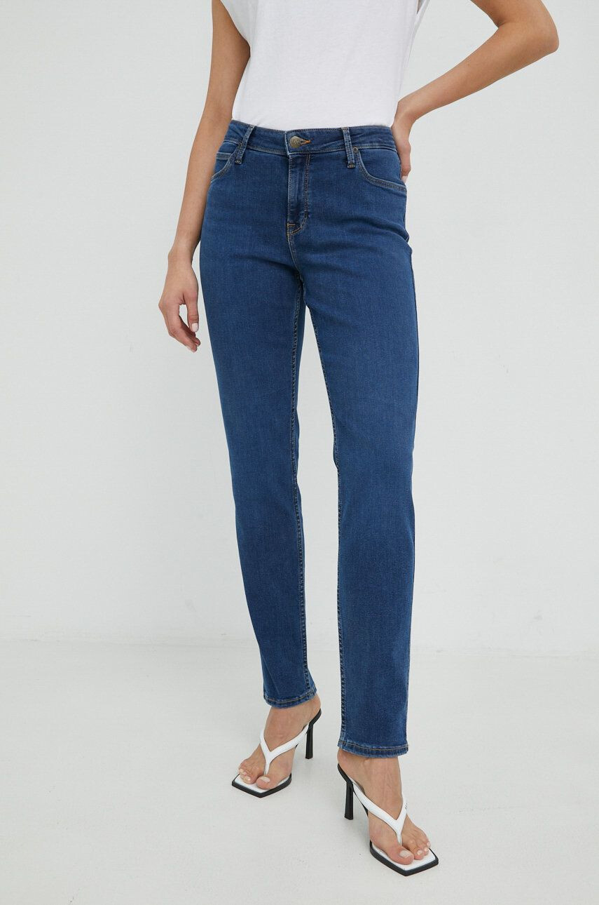 Lee jeansi Elly Clear Indigo femei medium waist - Pled.ro