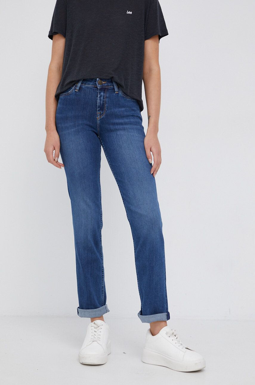 Lee jeansi Marion Straight femei medium waist - Pled.ro