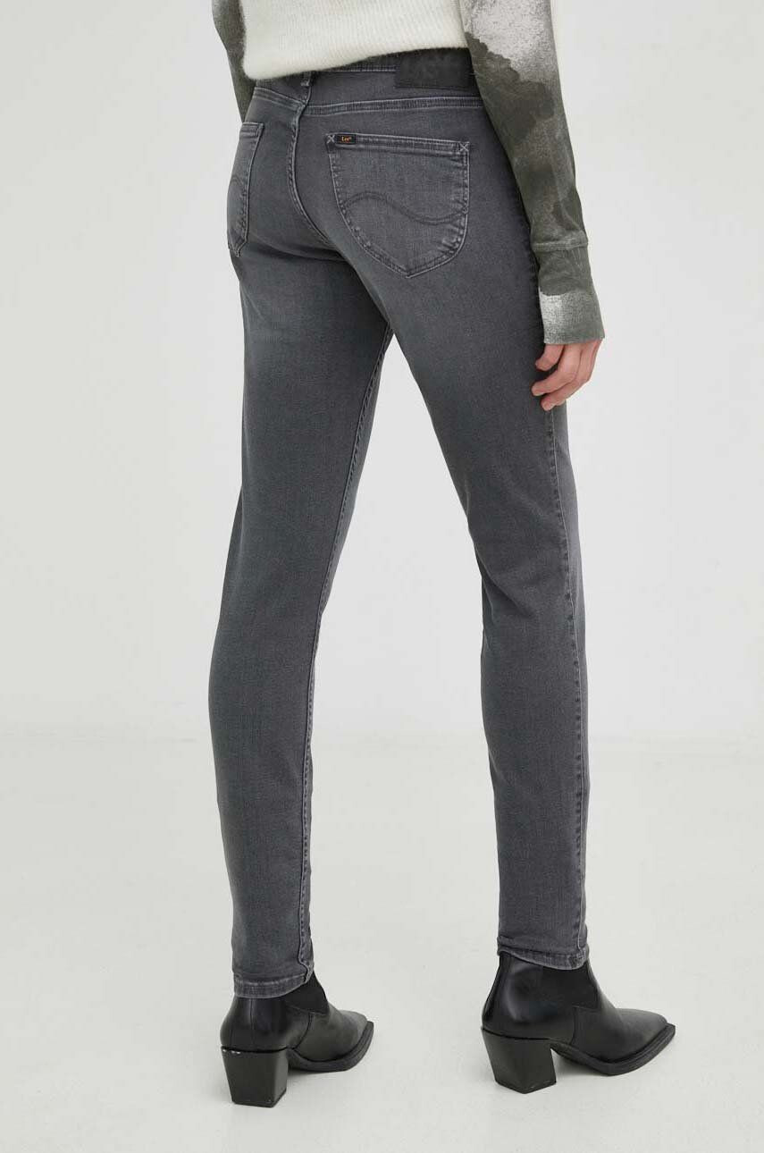 Lee jeansi Scarlett Washed Grey femei medium waist - Pled.ro