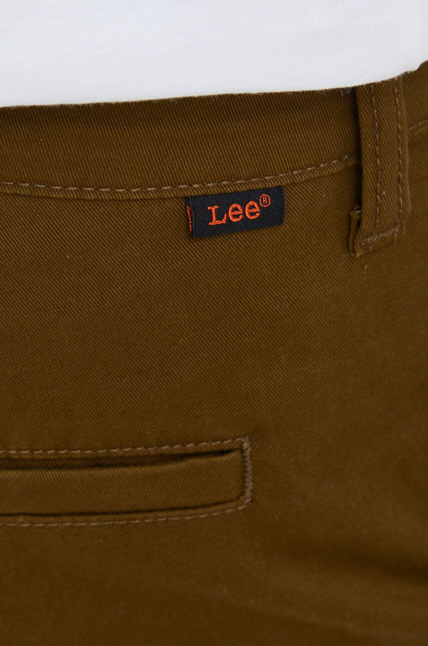 Lee pantaloni barbati culoarea verde cu fason chinos - Pled.ro