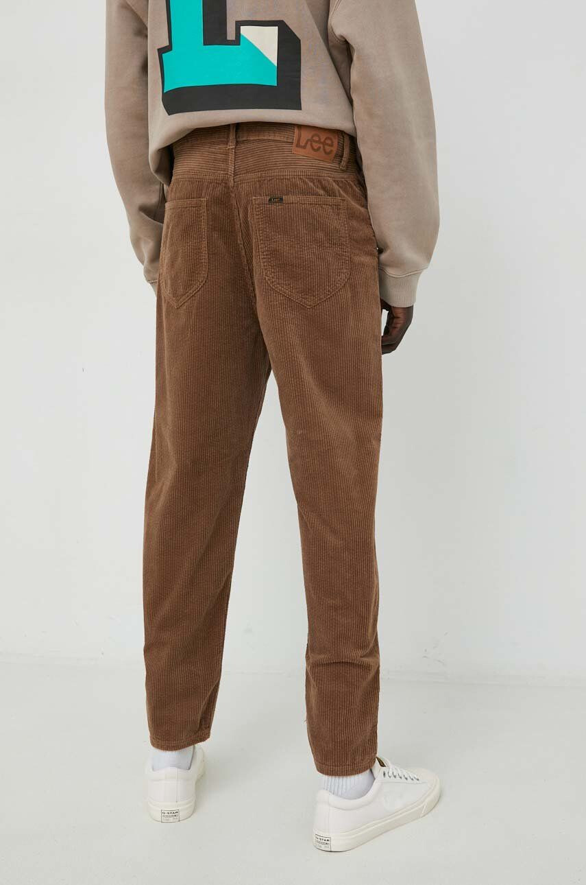 Lee pantaloni de catifea cord Easton Umber barbati culoarea maro drept - Pled.ro