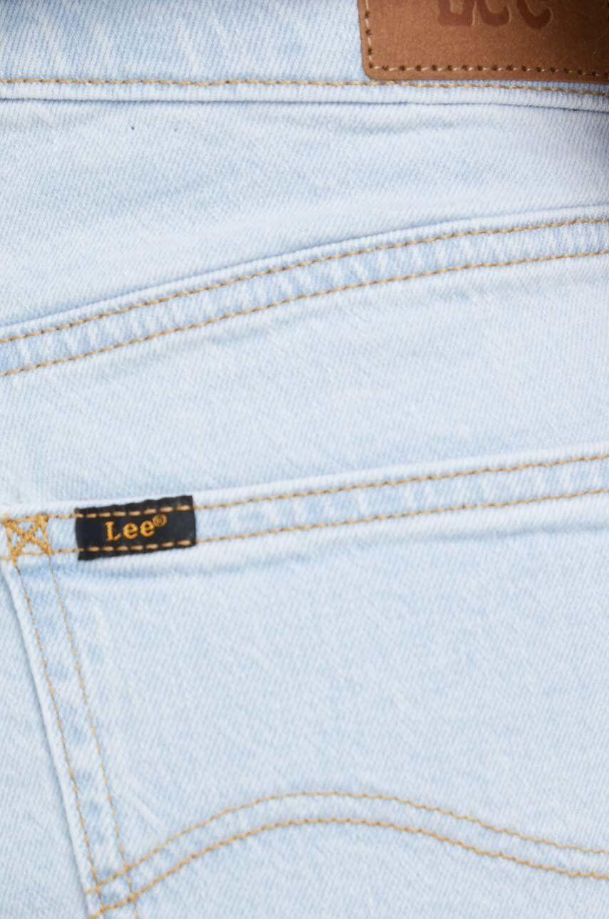 Lee pantaloni scurti jeans femei neted high waist - Pled.ro