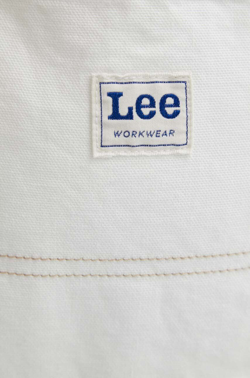 Lee pantaloni scurti jeans barbati culoarea alb - Pled.ro