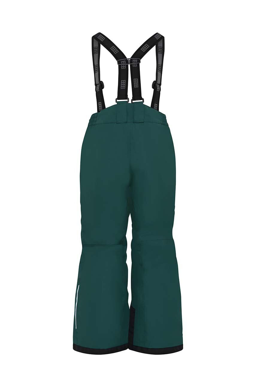 Lego pantaloni copii culoarea verde - Pled.ro