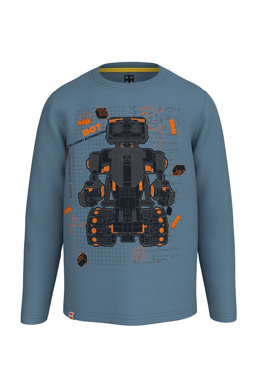 Lego Wear longsleeve din bumbac pentru copii cu imprimeu - Pled.ro