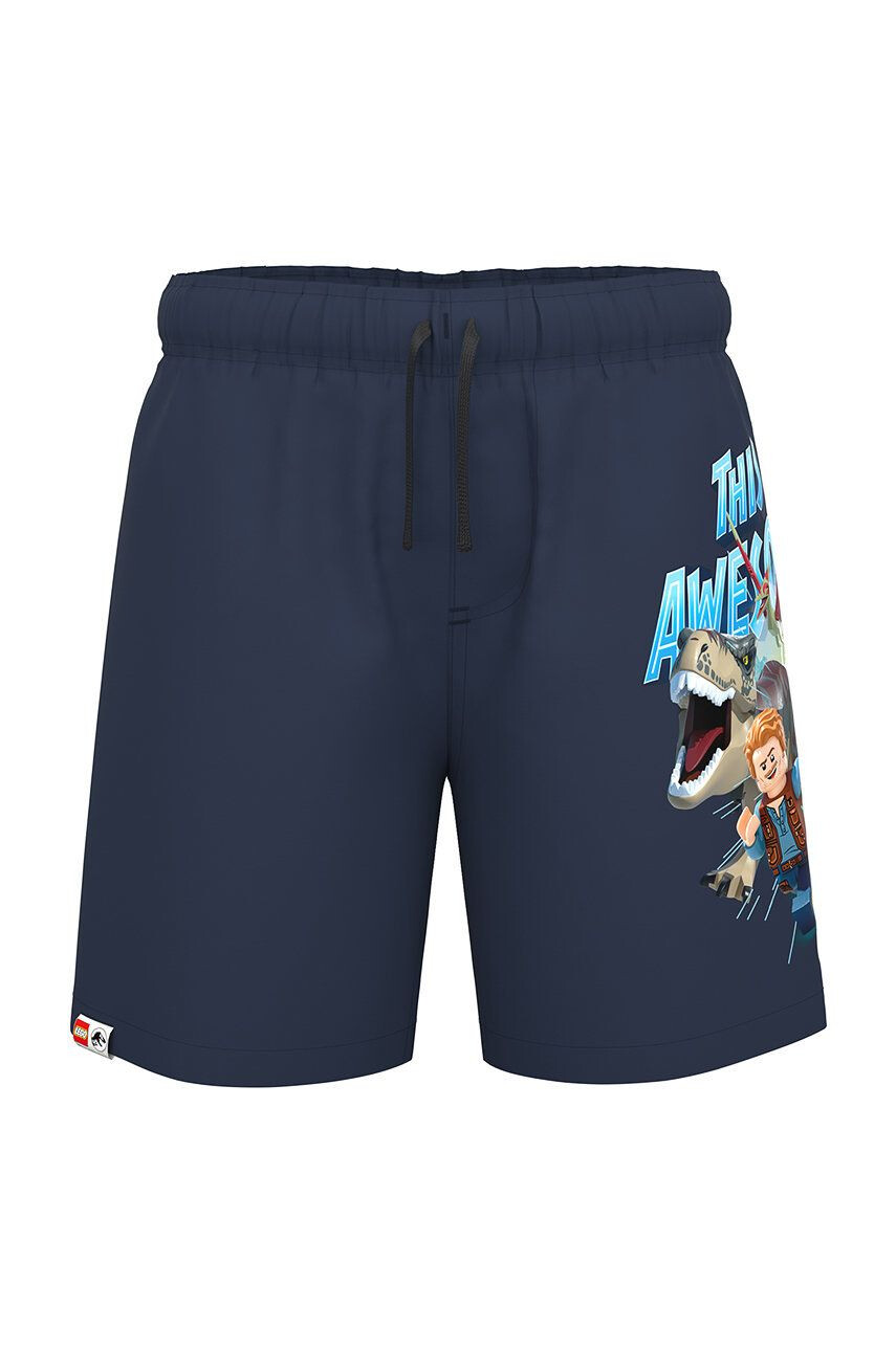 Lego Wear pantaloni scurti copii culoarea albastru marin - Pled.ro