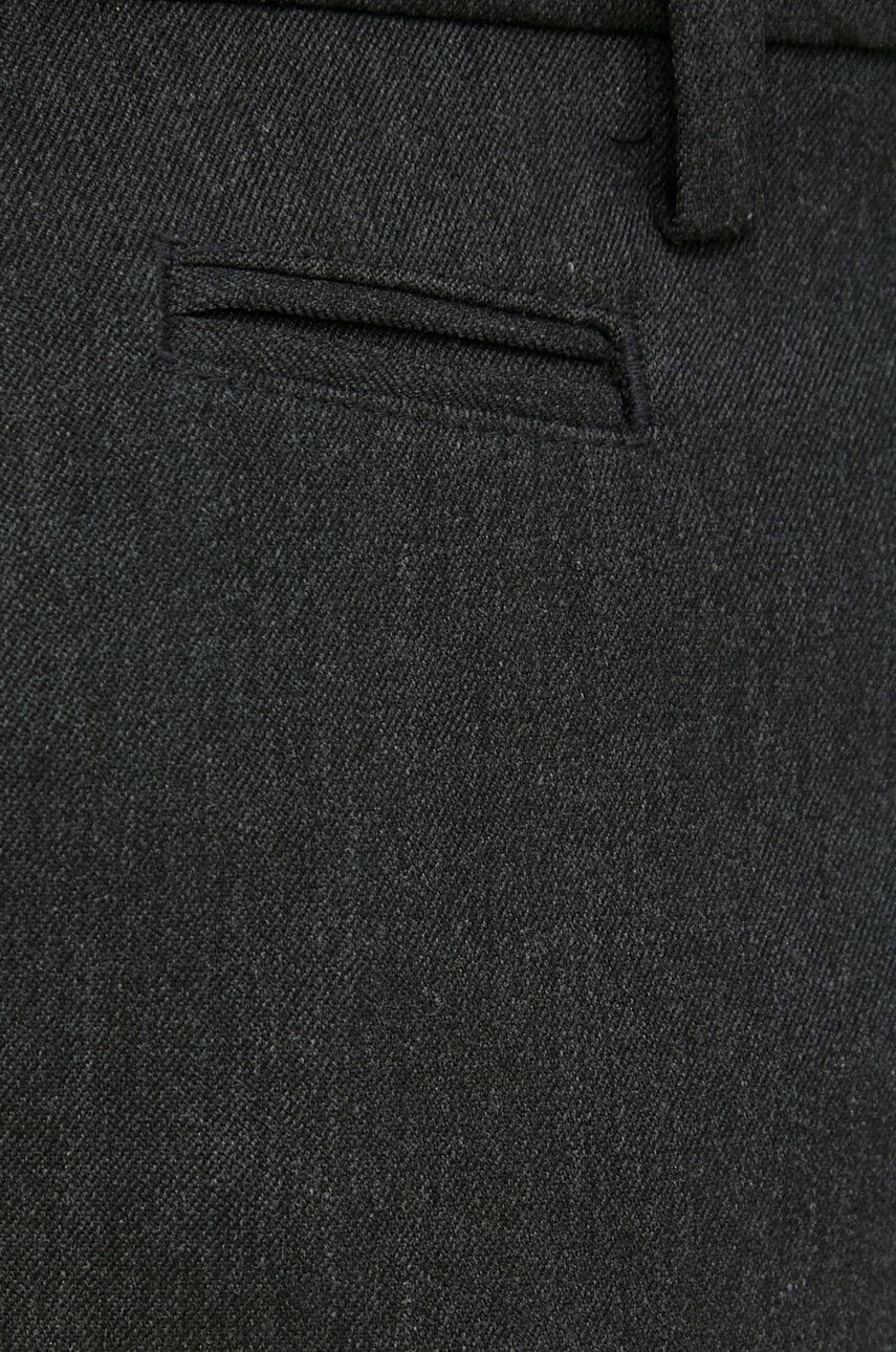 Les Deux pantaloni barbati culoarea negru drept - Pled.ro