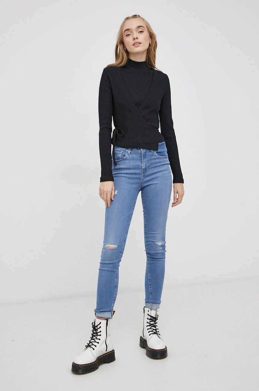 Levi's Bluză femei culoarea negru - Pled.ro