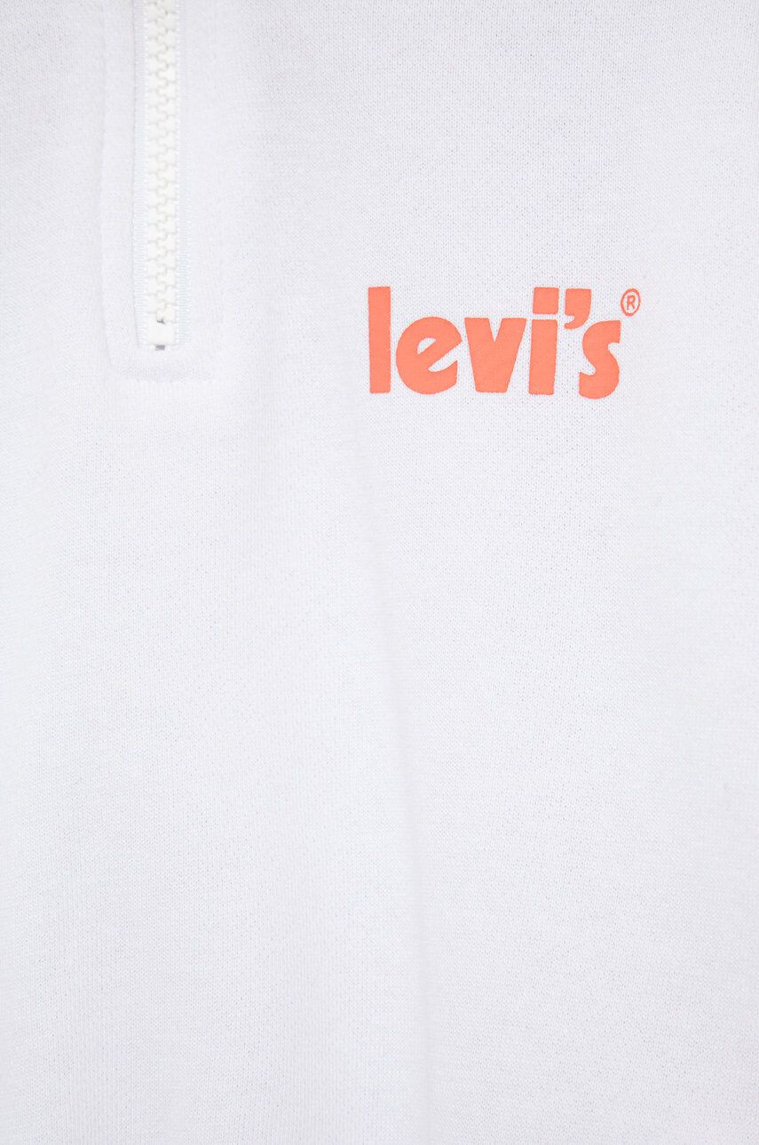 Levi's bluza copii culoarea albastru marin cu glugă cu imprimeu - Pled.ro