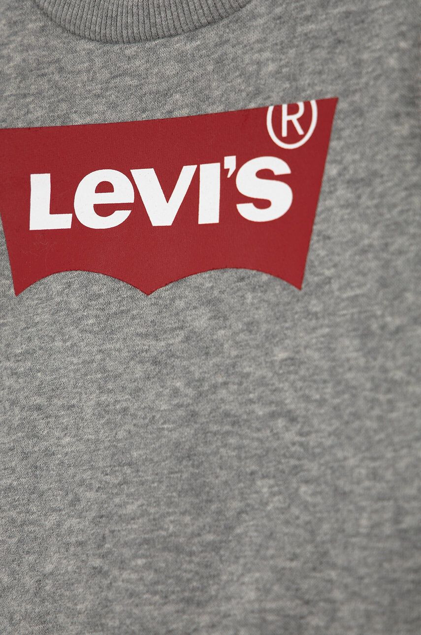 Levi's bluza copii culoarea albastru marin cu glugă cu imprimeu - Pled.ro