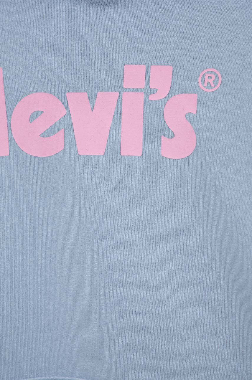 Levi's bluza copii cu glugă cu imprimeu - Pled.ro