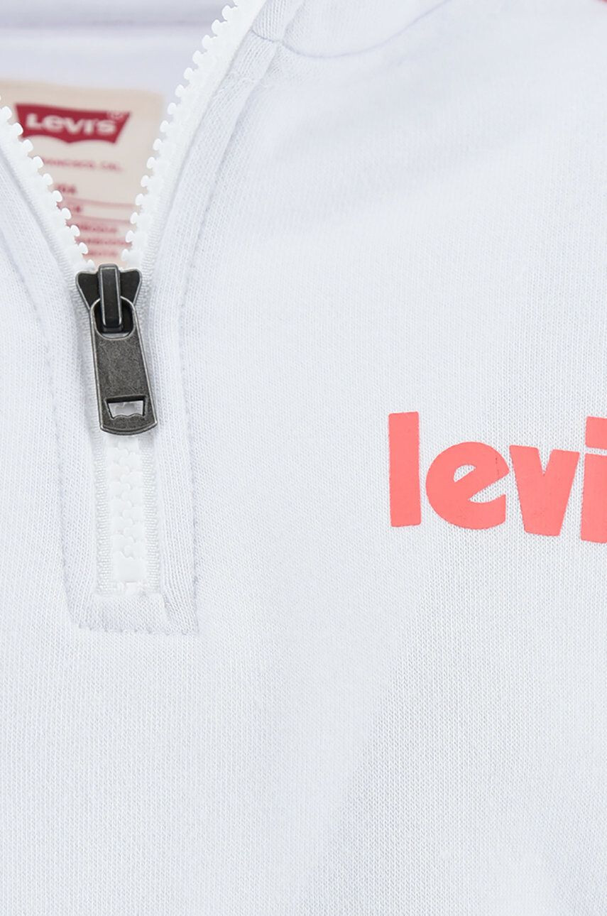 Levi's bluza copii culoarea alb cu imprimeu - Pled.ro