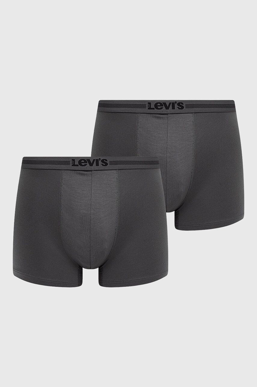 Levi's boxeri (2-pack) barbati culoarea gri - Pled.ro