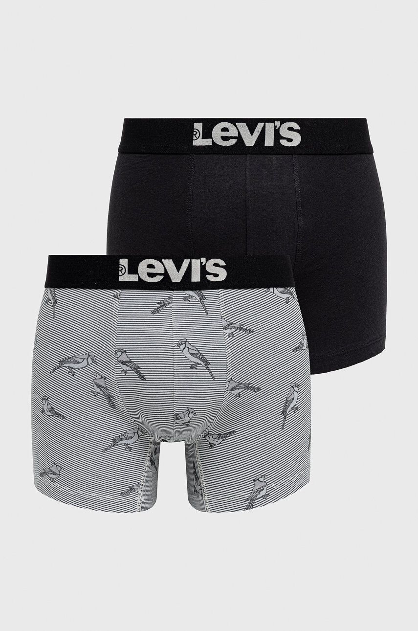 Levi's boxeri (2-pack) 2-pack barbati culoarea gri - Pled.ro