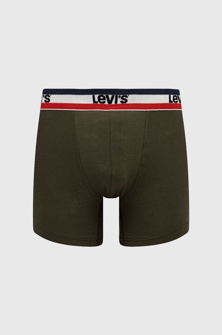 Levi's boxeri (3-pack) 3-pack barbati culoarea verde - Pled.ro