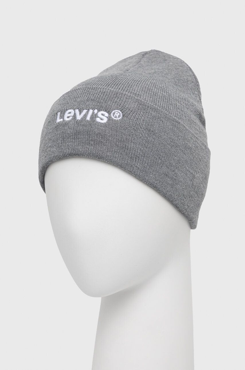 Levi's Căciulă culoarea gri D5548.0005-55 - Pled.ro