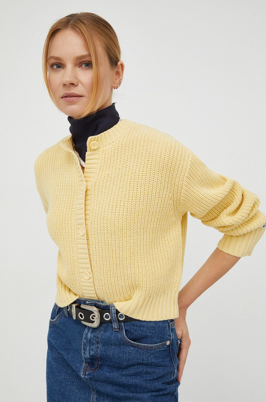 Levi's cardigan femei culoarea galben - Pled.ro