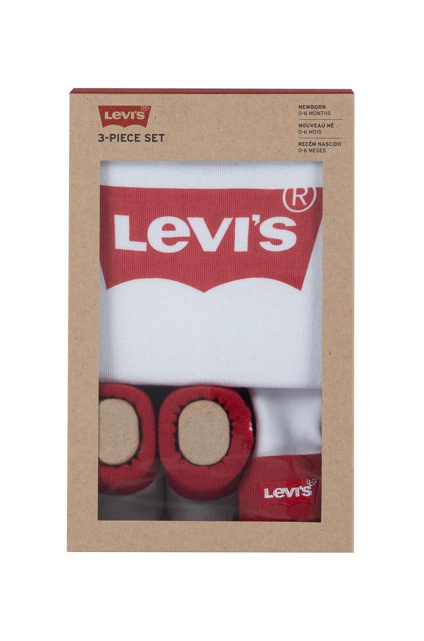 Levi's Compleu bebe culoarea alb - Pled.ro