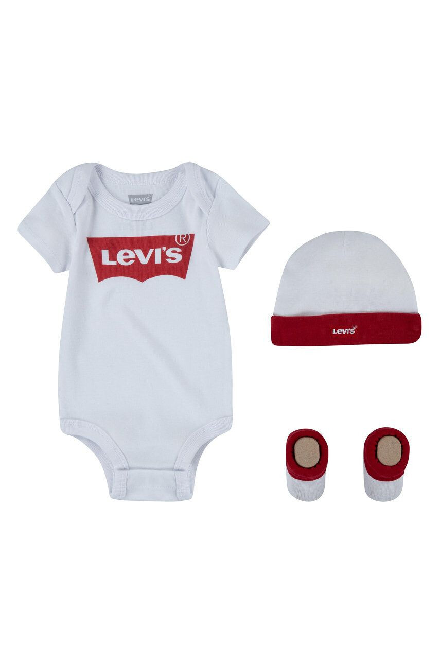 Levi's Compleu bebe culoarea alb - Pled.ro