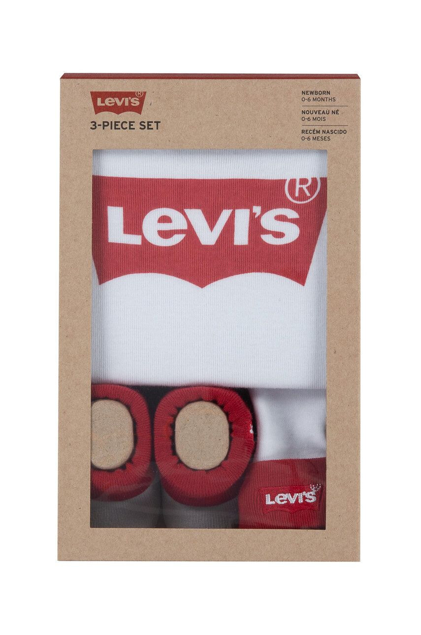 Levi's Compleu bebe culoarea alb - Pled.ro