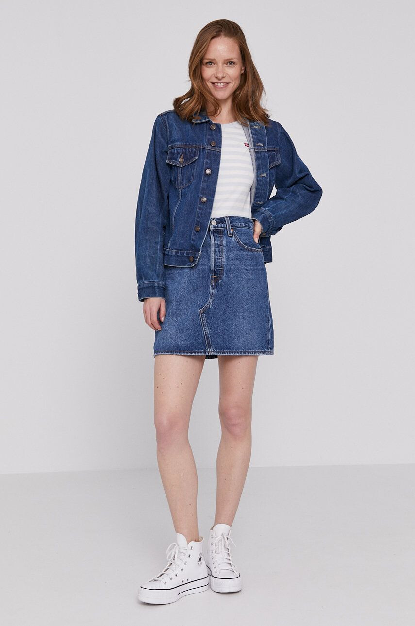 Levi's Fustă jeans mini model drept - Pled.ro