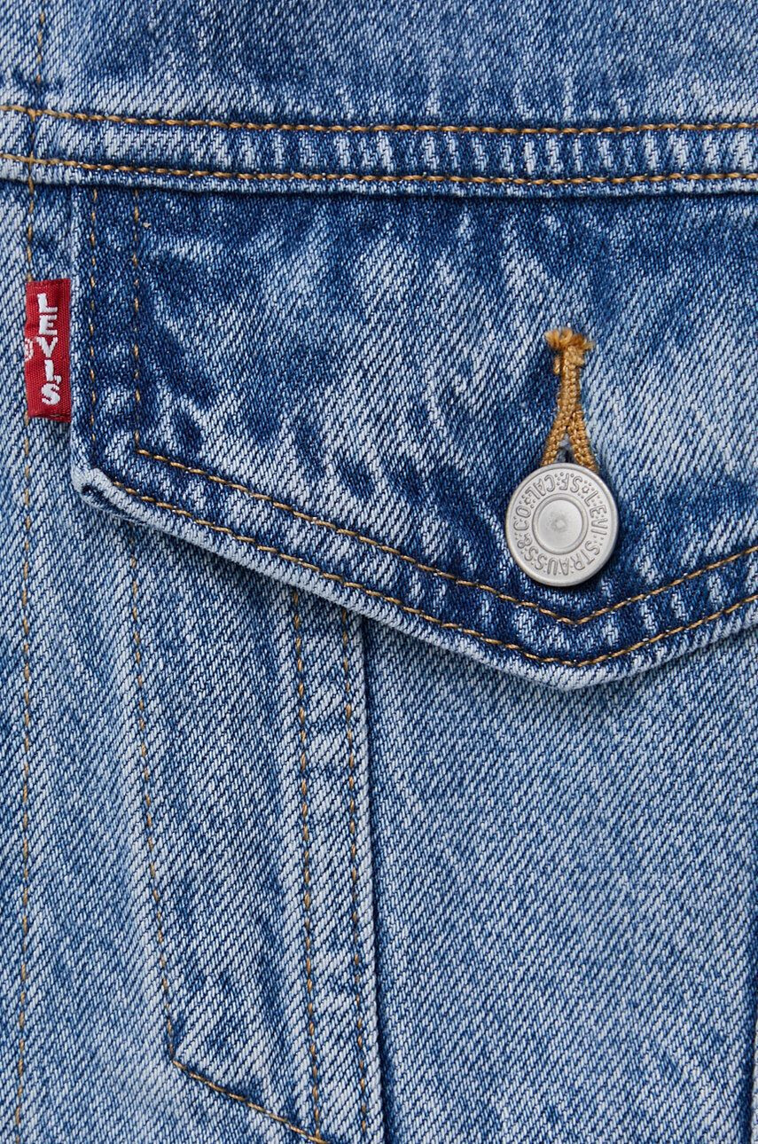 Levi's geacă jeans femei de tranzitie oversize A1743.0004-MedIndigoW - Pled.ro