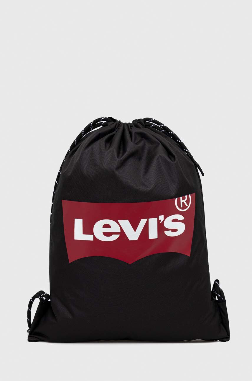 Levi's ghiozdan copii culoarea negru cu imprimeu - Pled.ro