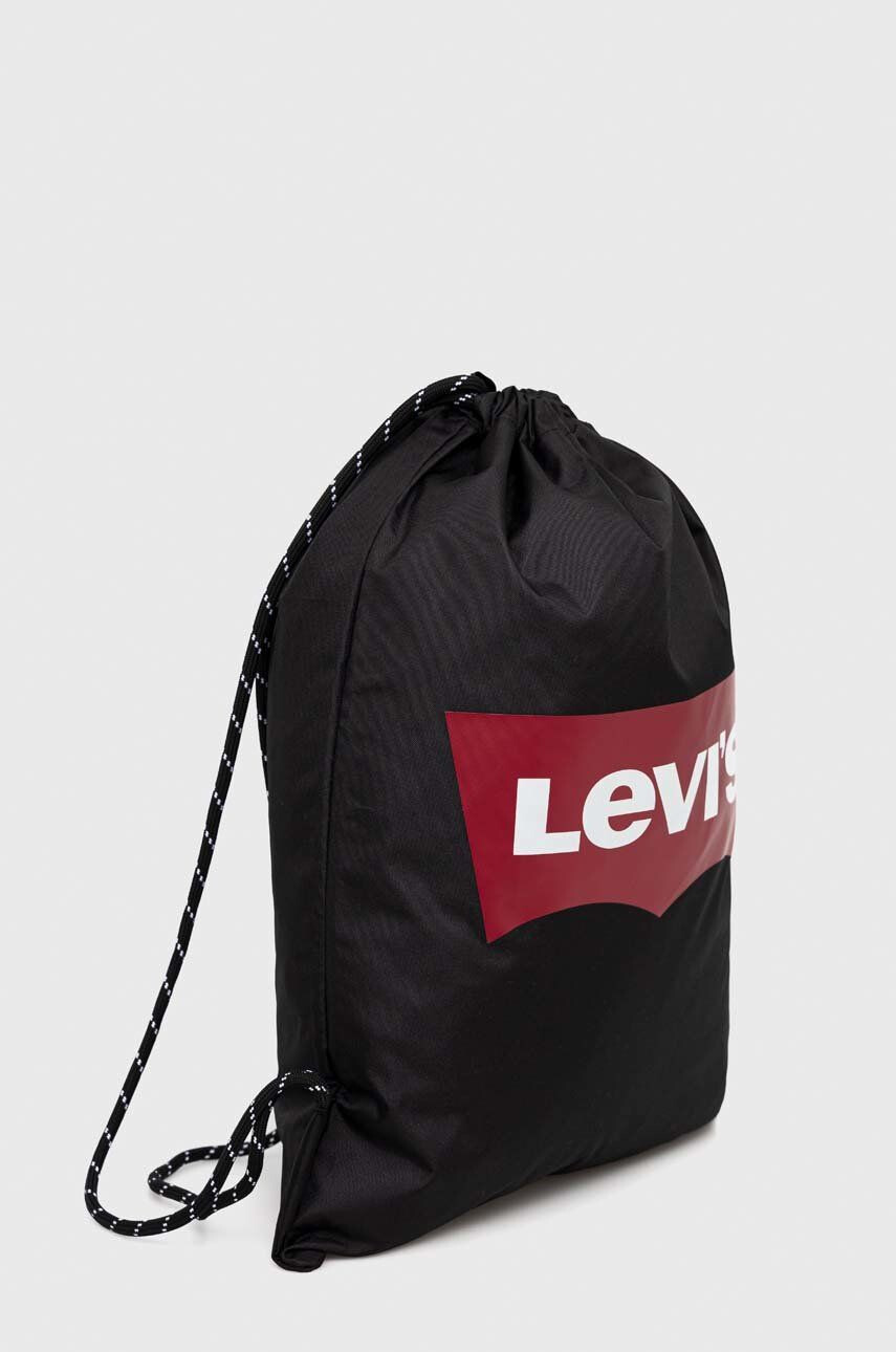 Levi's ghiozdan copii culoarea negru cu imprimeu - Pled.ro