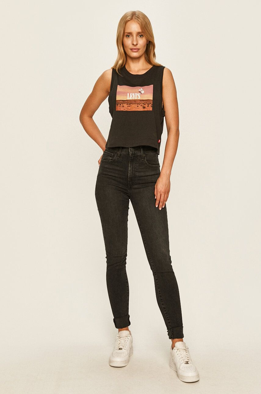 Levi's jeansi Mile High Super Skinny femei high waist - Pled.ro