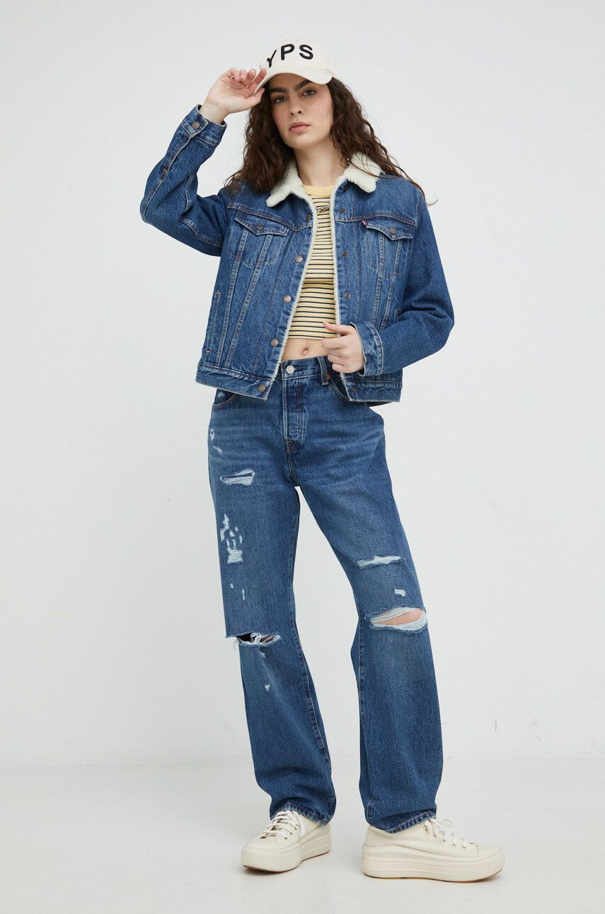 Levi's jeansi 501 90s femei medium waist - Pled.ro