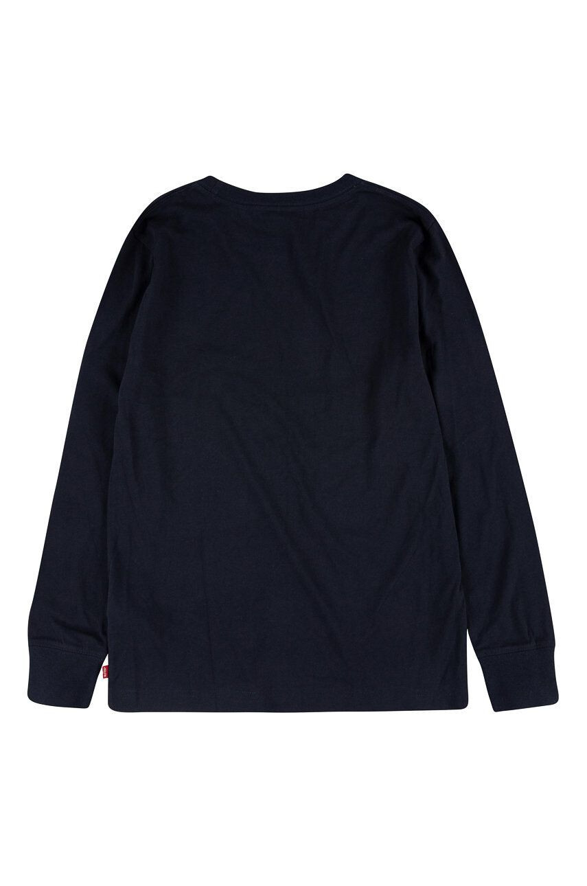 Levi's Longsleeve copii culoarea negru material neted - Pled.ro