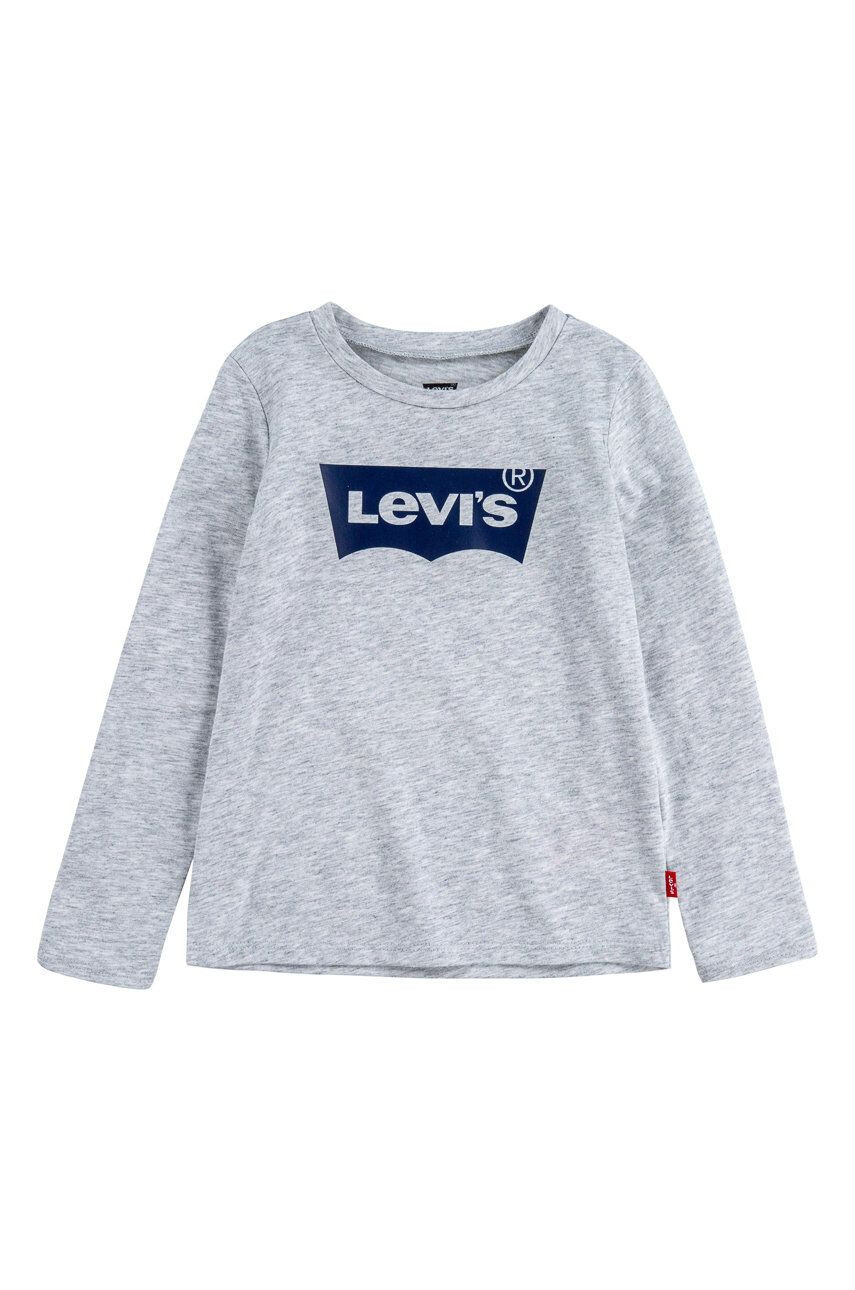 Levi's Longsleeve copii culoarea gri - Pled.ro