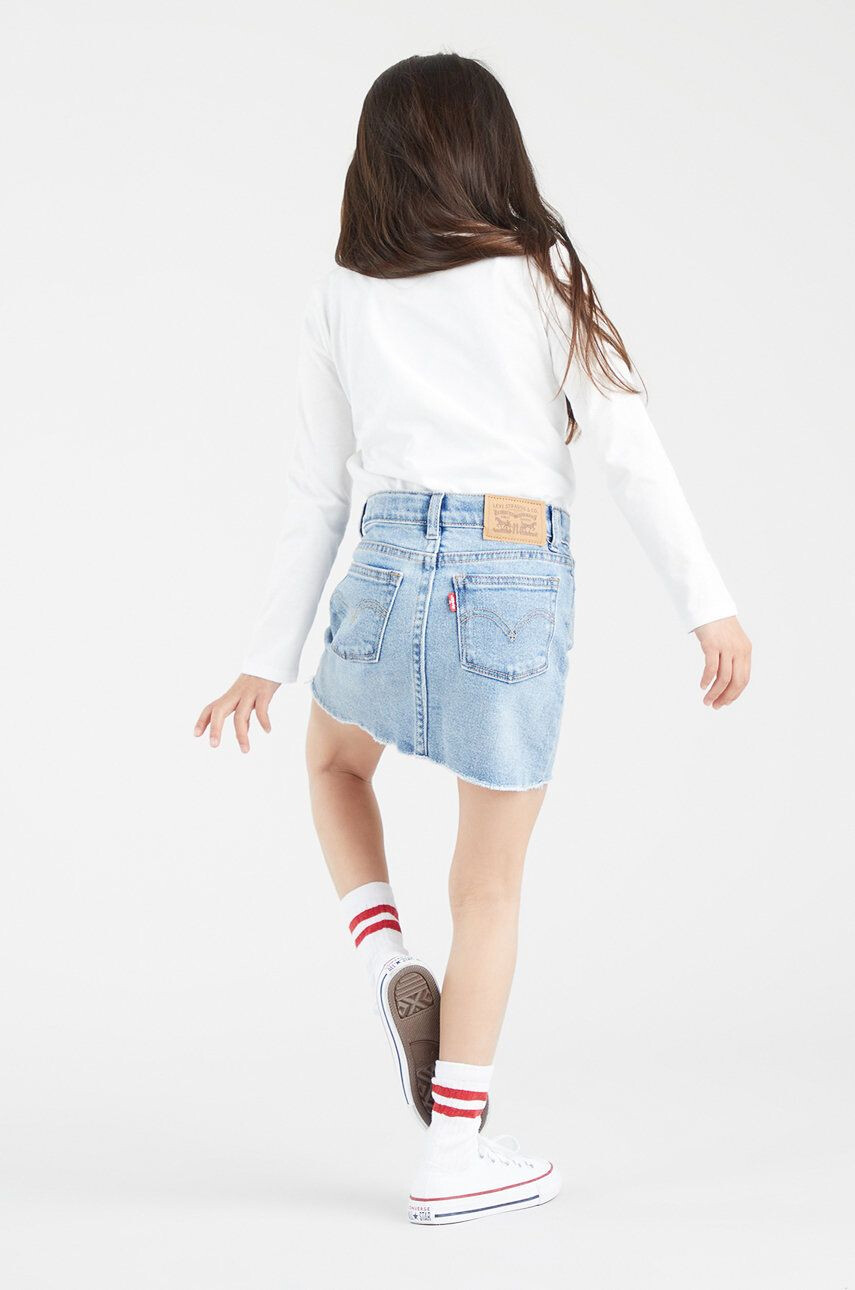 Levi's Longsleeve copii culoarea alb - Pled.ro