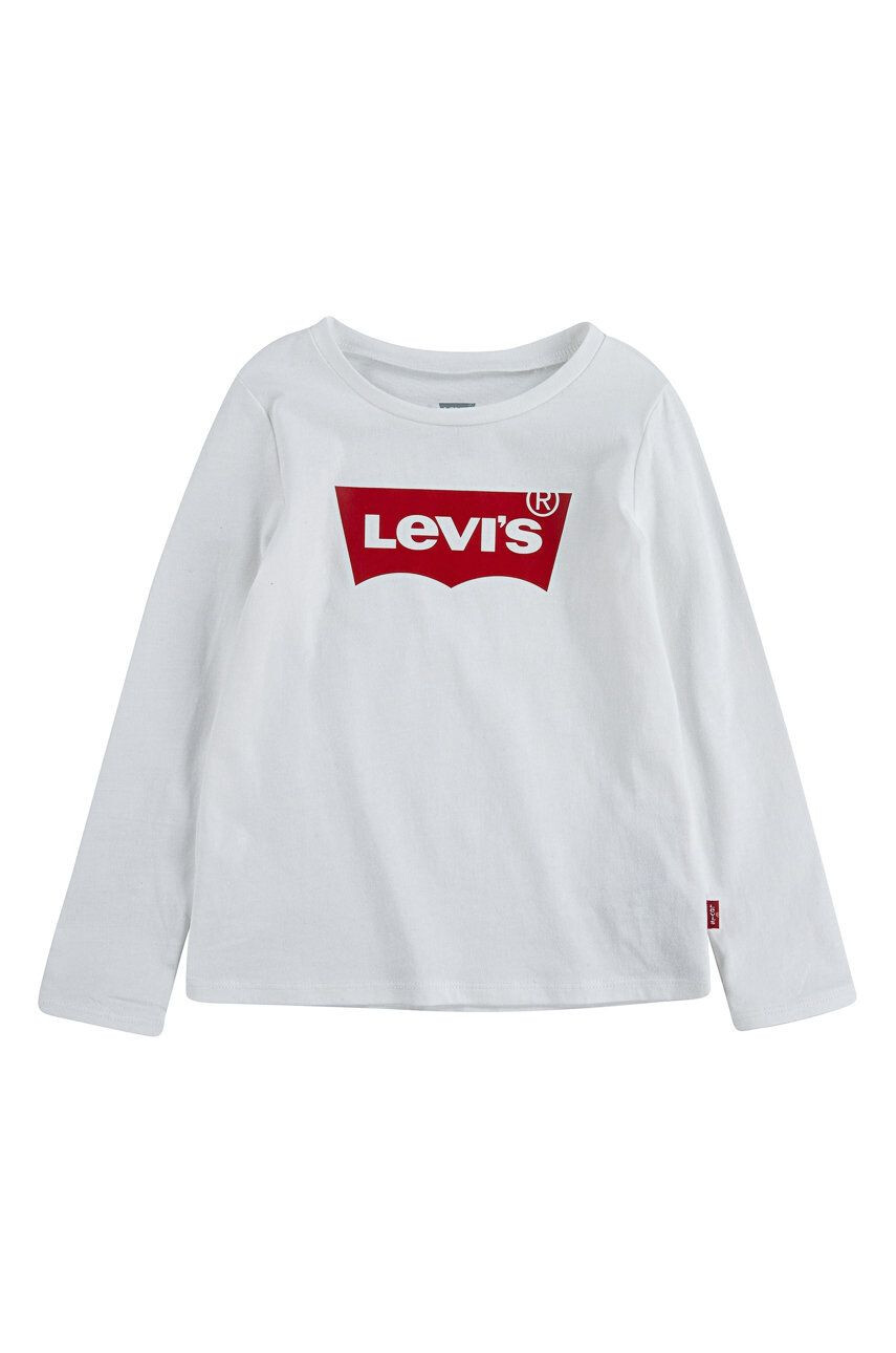 Levi's Longsleeve copii culoarea alb - Pled.ro